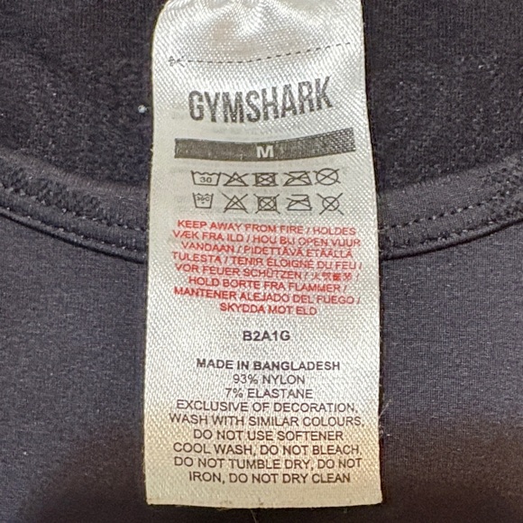 Gymshark Women’s Black Long Sleeve Crop Top Size Medium - Picture 7 of 9
